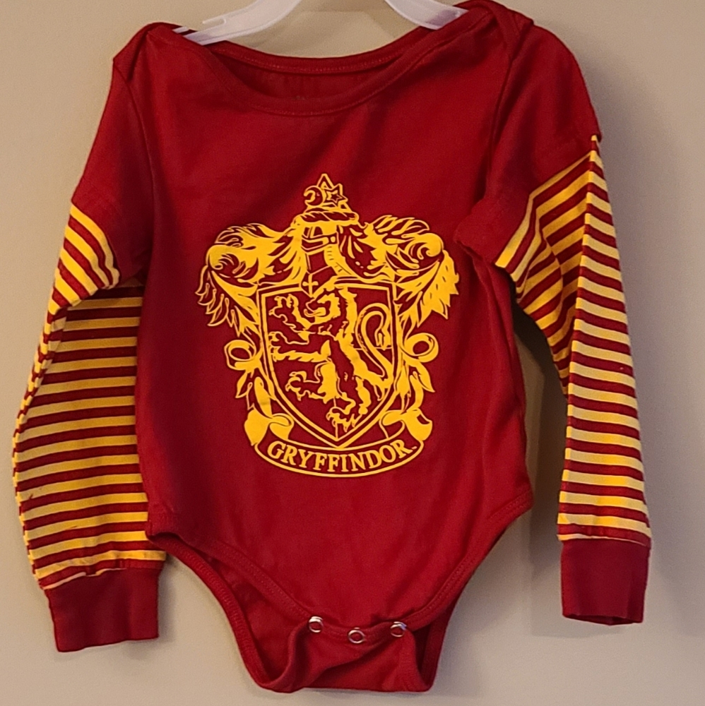 THE WIZARDING WORLD OF HARRY POTTER Gryffindor RedYellow Kids One-Piece Bodysuit